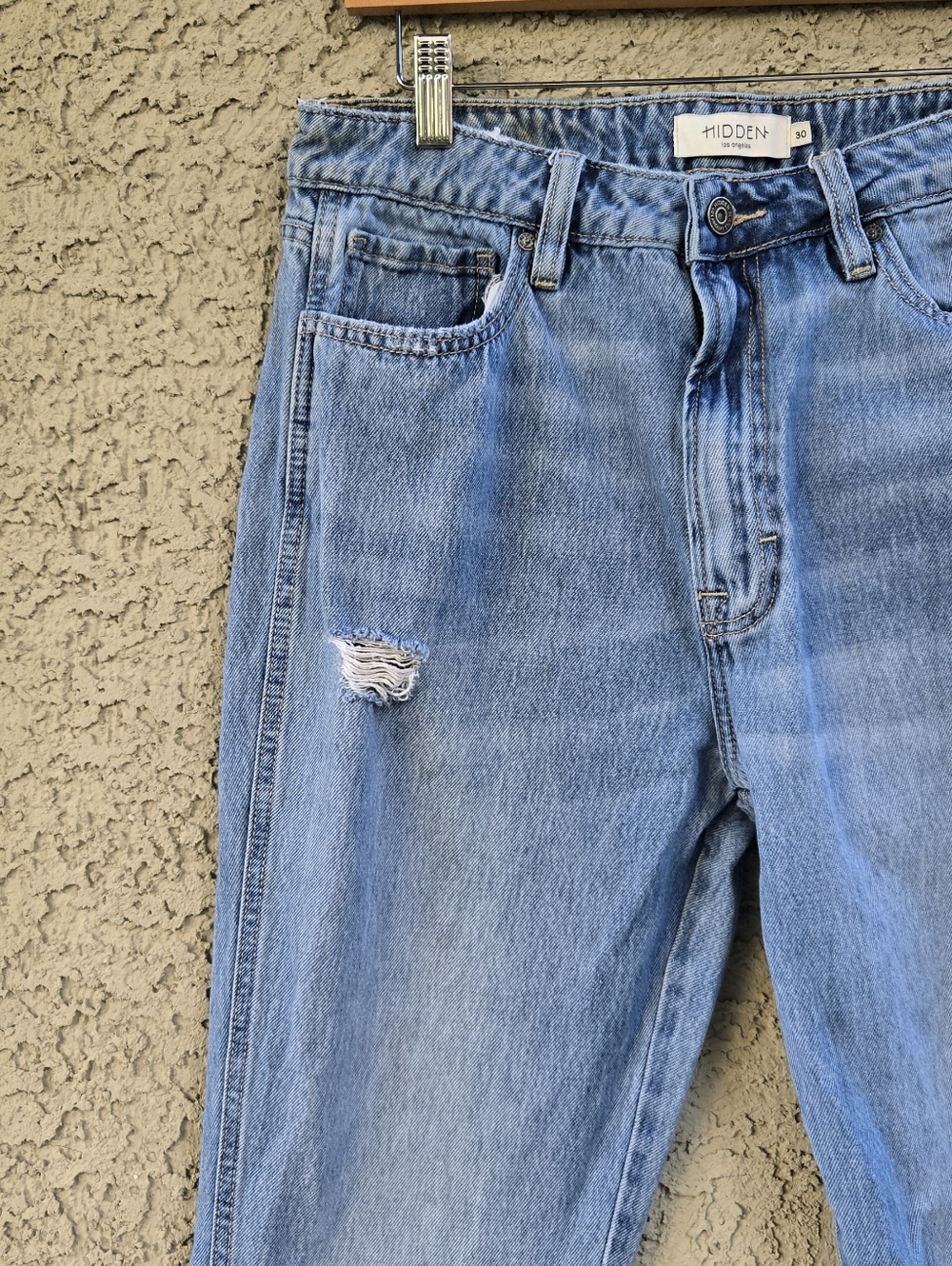 Hidden Los Angeles Happi Light Wash Split-Hem Women's Jeans - Picture 3 of 10